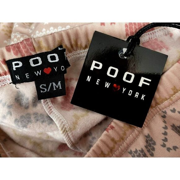 Poof Girls Size S/M Nordic Pattern Leggings Elastic Waist Comfy Soft Pastels NEW - Picture 4 of 4